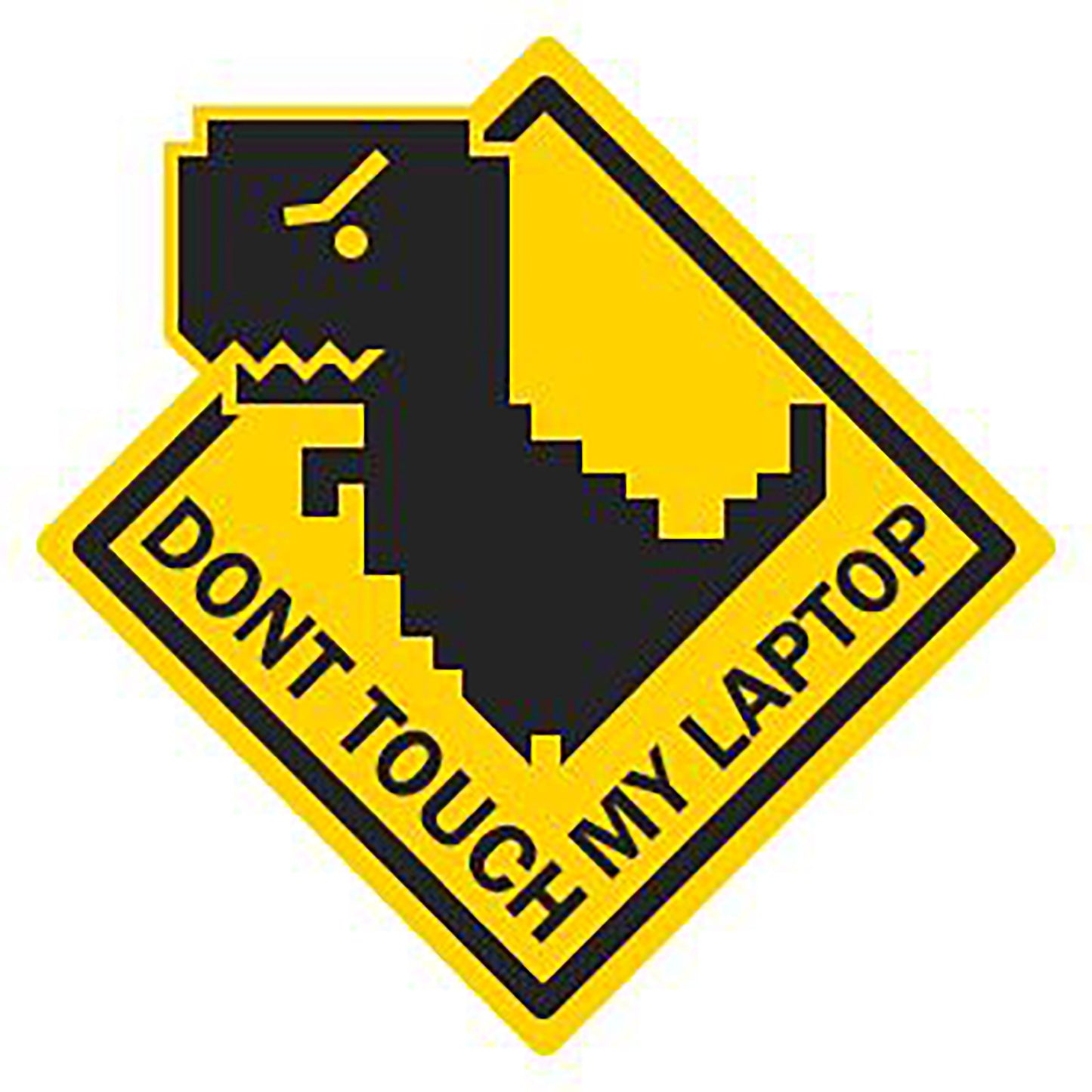 Don't Touch My Laptop 02 Sticker