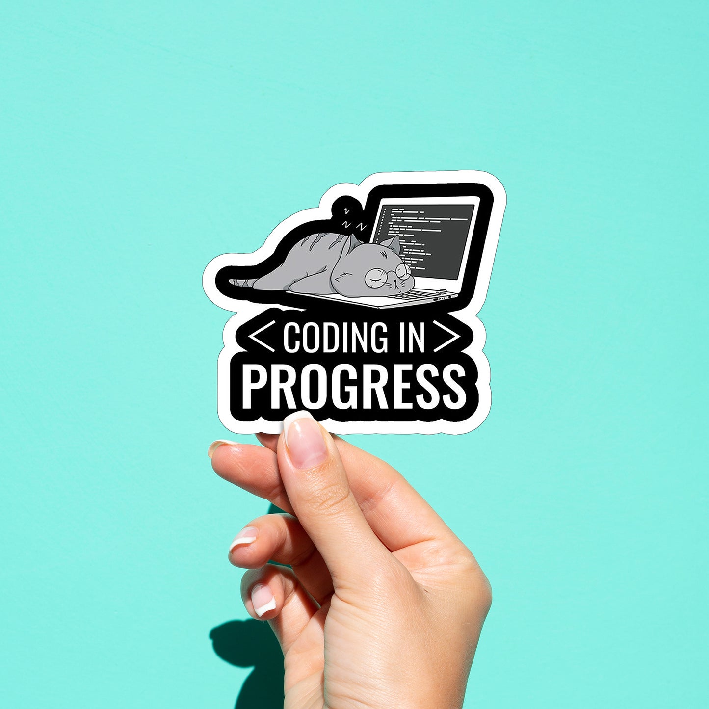 Coding in Progress 01 Sticker