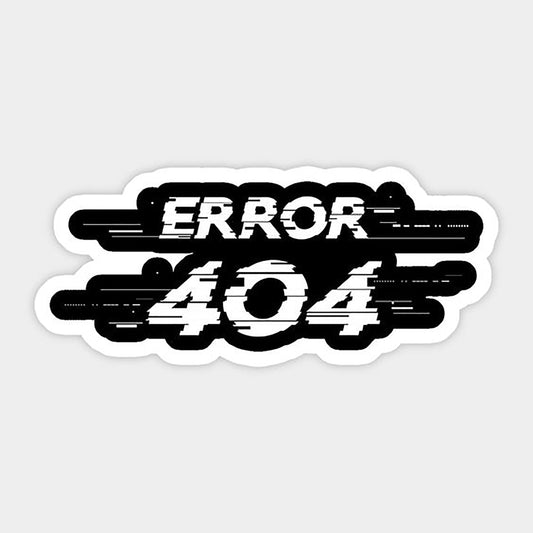 Error 404 01 Sticker