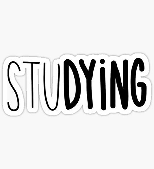 Studying 01 Sticker