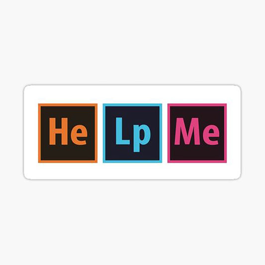 Helpme 01 Sticker