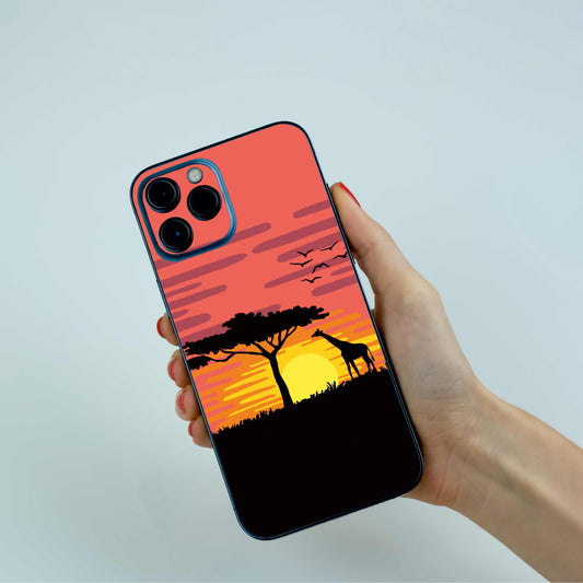 GIRAFFE SUNSET 01